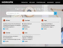 Tablet Screenshot of norgips.se